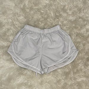 white nike shorts